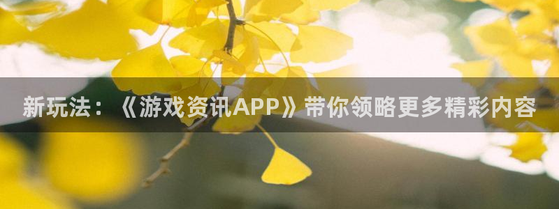 长征娱乐平台官网登录：新玩法：《游戏资讯APP》带你领略更多