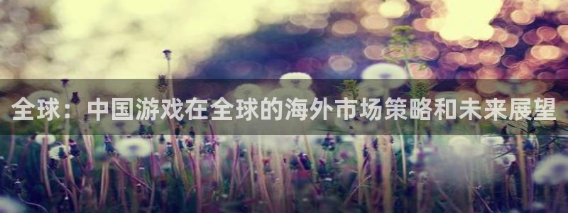 长征娱乐登陆地址：全球：中国游戏在全球的海外市场策略和未来展